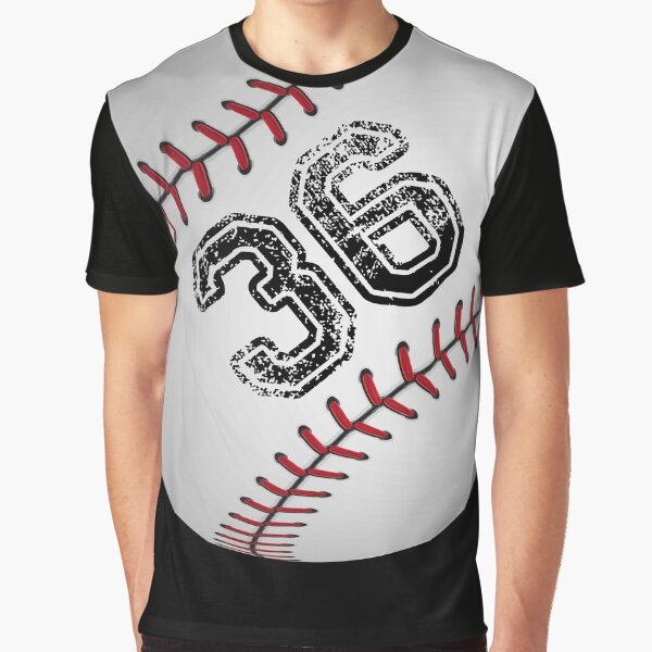 Artikel-Vorschau von Baseballball Nummer 36, sechsunddreißig, designt und verkauft von TheCultStuff.