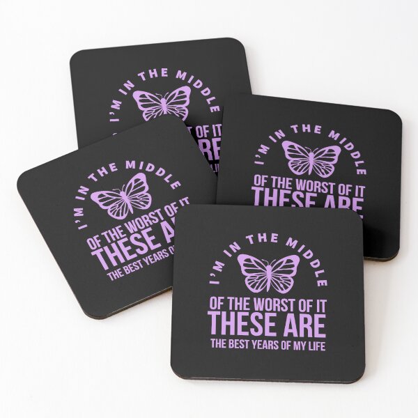 Item preview, Best years of my life - Beautiful Ironic life quote with butterfly designed and sold by Theleochick.