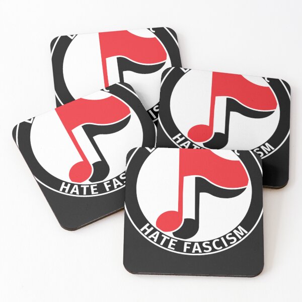 Item preview, Antifa Logo - Love Music Hate Fascism Classic T-Shirt designed and sold by KonstantiManos.