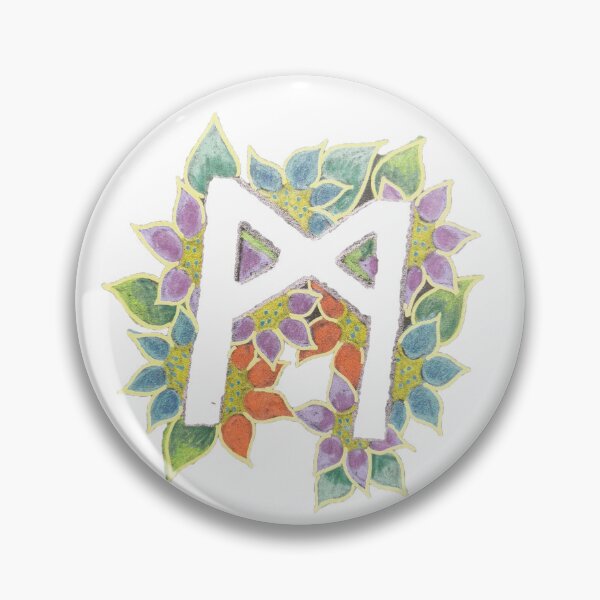 Item preview, Floral "Mannaz" Rune designed and sold by ElsieVirgo91.