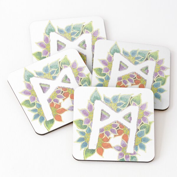 Item preview, Floral "Mannaz" Rune designed and sold by ElsieVirgo91.