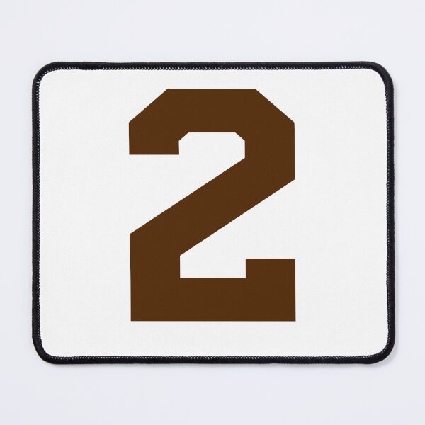 Item preview, Number 2, Brown two, Sports number 2 designed and sold by TheCultStuff.