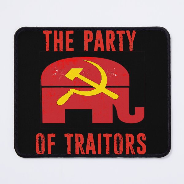 Item preview, Republicans Party of Traitors Red Elephant Hammer and Sickle Russia  designed and sold by funnytshirtemp.