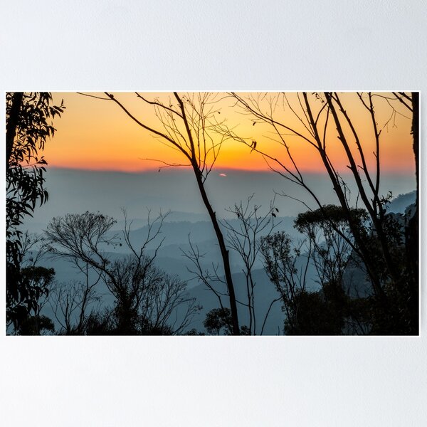 Item preview, Megalong Sunset (large print) designed and sold by Jeanne Kinninmont.