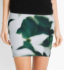 White elegant floral Mini Skirt