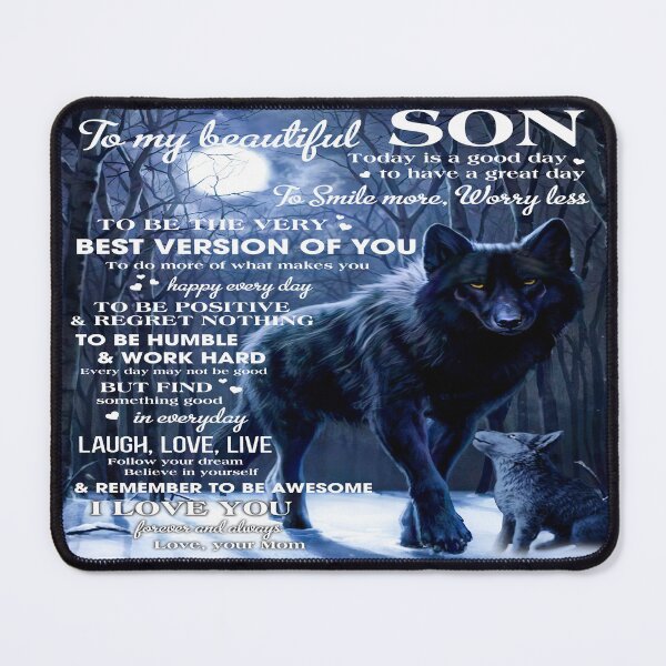 Item preview, To my beautiful son today is a good day to have a great day to smile more worry less to be the very best version of you Love mom designed and sold by judysophia.