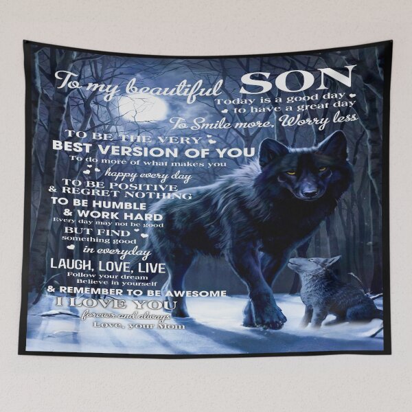 Item preview, To my beautiful son today is a good day to have a great day to smile more worry less to be the very best version of you Love mom designed and sold by judysophia.