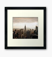Sepia New York City Framed Print