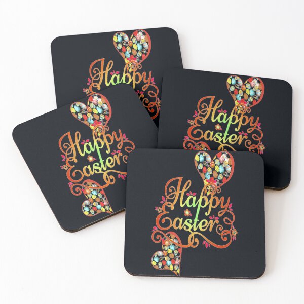 Item preview, Easter celebration, Happy Easter Lettering Design with Hearts and Easter Eggs,2 Good Friday, Easter Egg Hunting, Egg Hunt Squad, Chilling Peeps designed and sold by Adri Barnard.