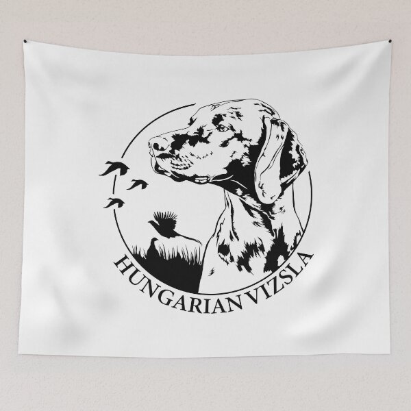 Item preview, Hungarian Vizsla Dog Hounds Portrait designed and sold by dogarts.