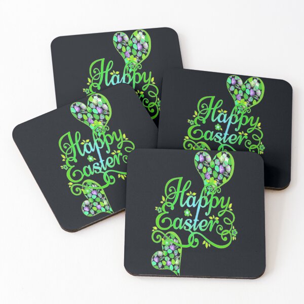 Item preview,  Easter celebration, Happy Easter Lettering Design with Hearts and Easter Eggs,3 Good Friday, Easter Egg Hunting, Egg Hunt Squad, Chilling Peeps designed and sold by Adri Barnard.