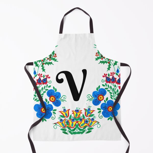Item preview, letter v con flores designed and sold by Elyora.