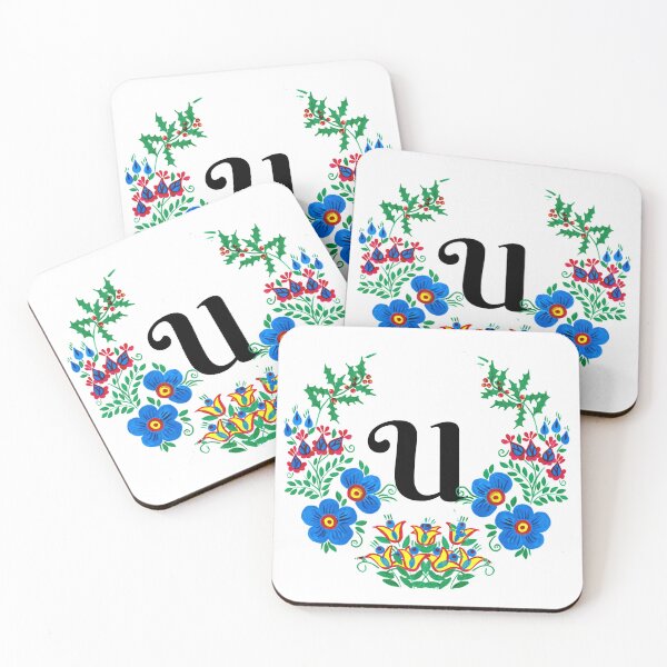 Item preview, letra U con flores designed and sold by Elyora.