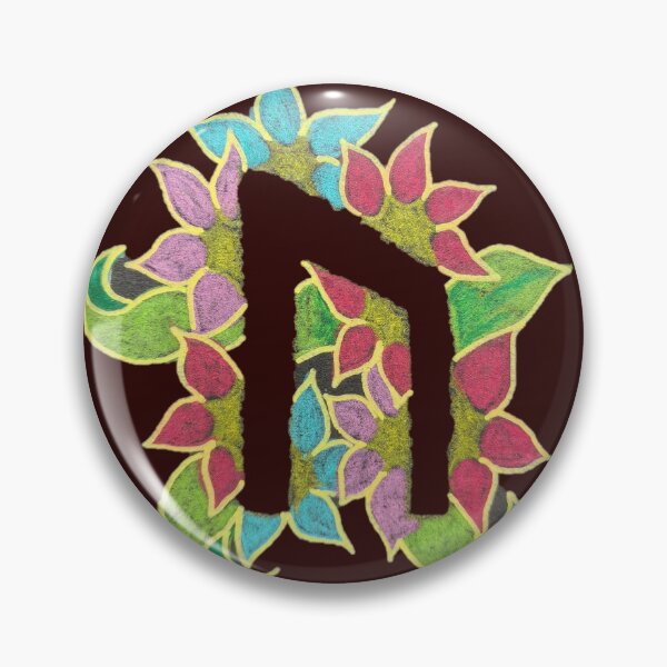 Item preview, Floral "Uruz" Rune designed and sold by ElsieVirgo91.