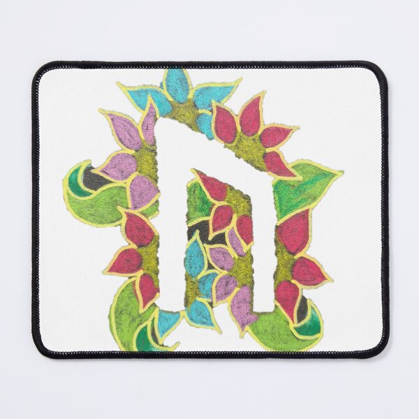 Item preview, Floral "Uruz" Rune designed and sold by ElsieVirgo91.