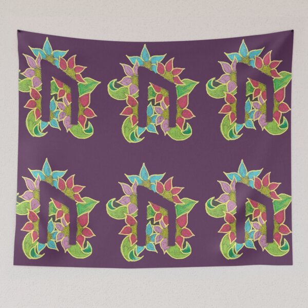 Item preview, Floral "Uruz" Rune designed and sold by ElsieVirgo91.