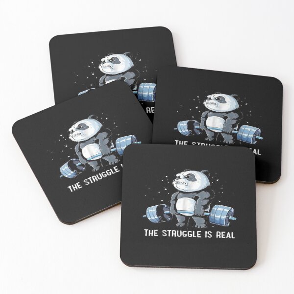 Item preview, lifter panda The Struggle is real designed and sold by ParamedicDesign.