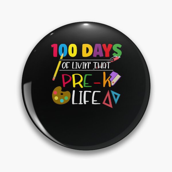 Item preview, Living 100 Days Of School Pre-k Life Teachers And Students designed and sold by Dressed For  Duty.