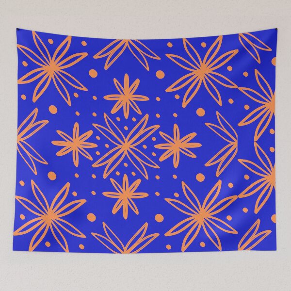 Item preview, Abstract Geometric Seamless, retro pattern bleu pattern Throw Blanket designed and sold by Shifa19.
