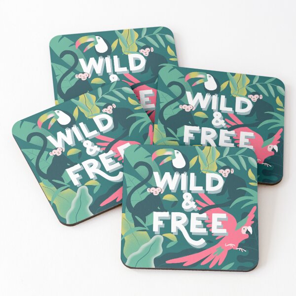 Item preview, wild and free - cool and cute jungle illustration  designed and sold by Patrick Gervacio.