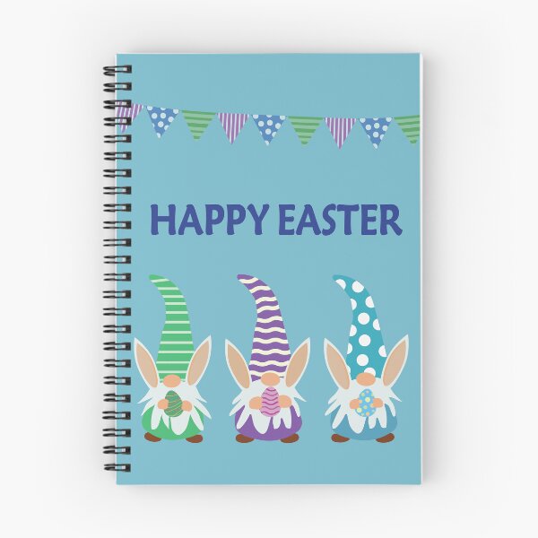 Item preview, Happy Easter Funny  Gnomes  with bunny ears holding eggs  designed and sold by Yasminepatterns .