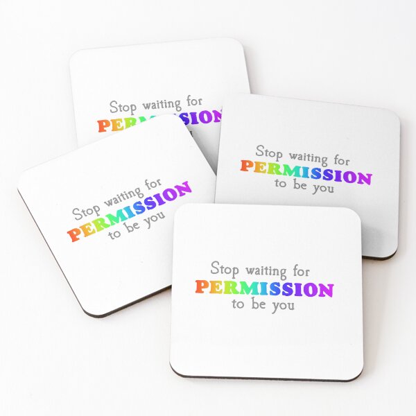 Item preview, Stop Waiting for Permission to be you designed and sold by Becky-Marie.