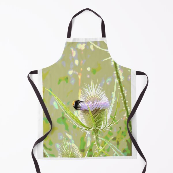 Item preview, Purple and green thistle with bee designed and sold by derbyshireduck.