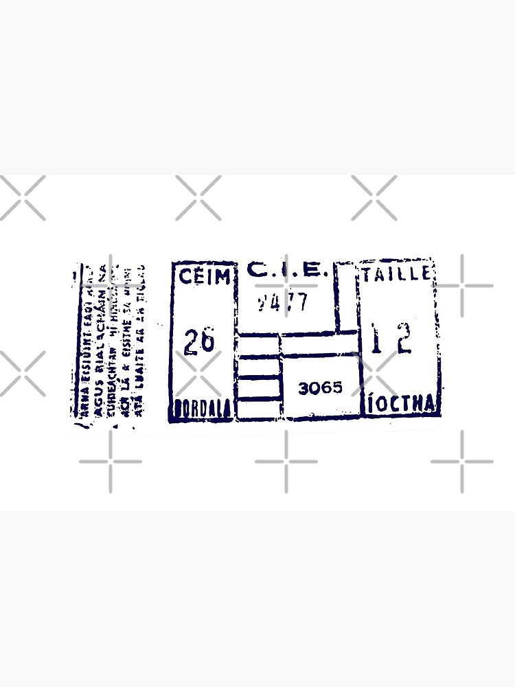 Pochette for Sale avec l'œuvre « Vieux billet de bus » de l - Main Image