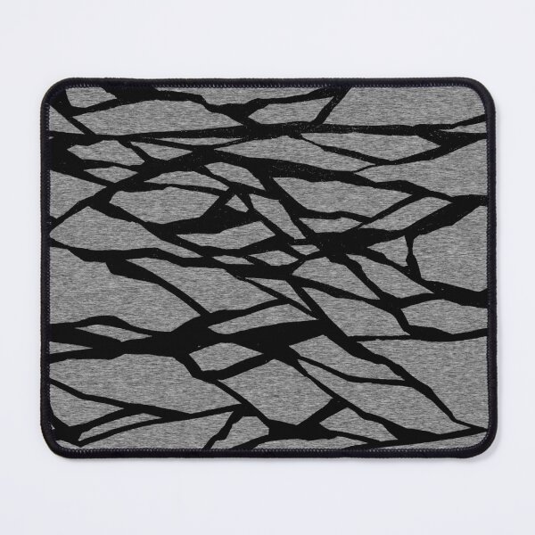 Item preview, Abstract noise crack line art in gray and black  designed and sold by jeanyun48.