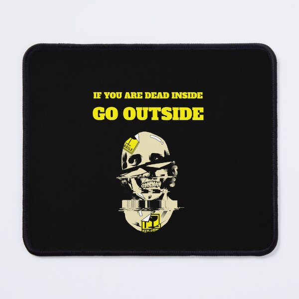 Item preview, If you are dead inside go outside, skull design art, motivational life quote designed and sold by avit1.