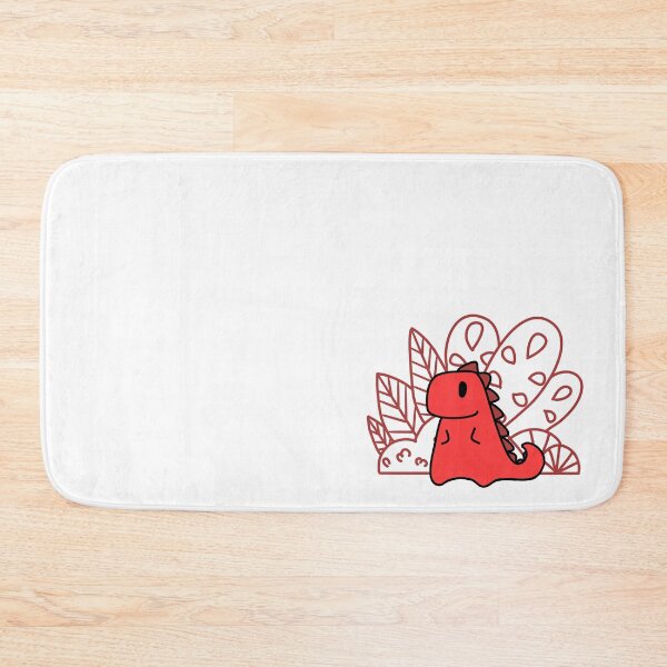 Item preview, Red dinosaur with bordeaux background designed and sold by SerenaVisualArt.