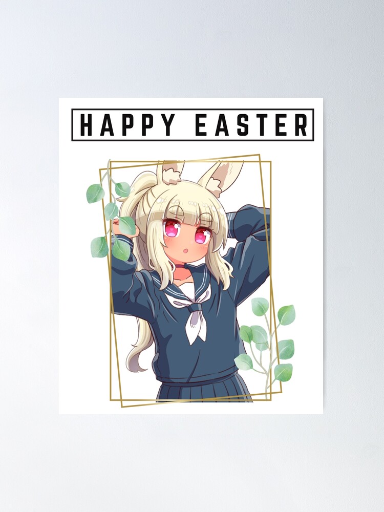 Happy Easter Anime Girl 