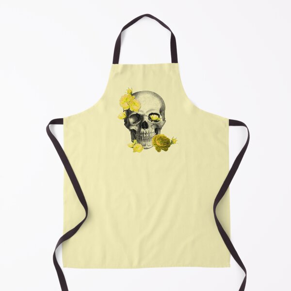 Item preview, Yellow Roses Skull (light yellow) designed and sold by Madame Memento.