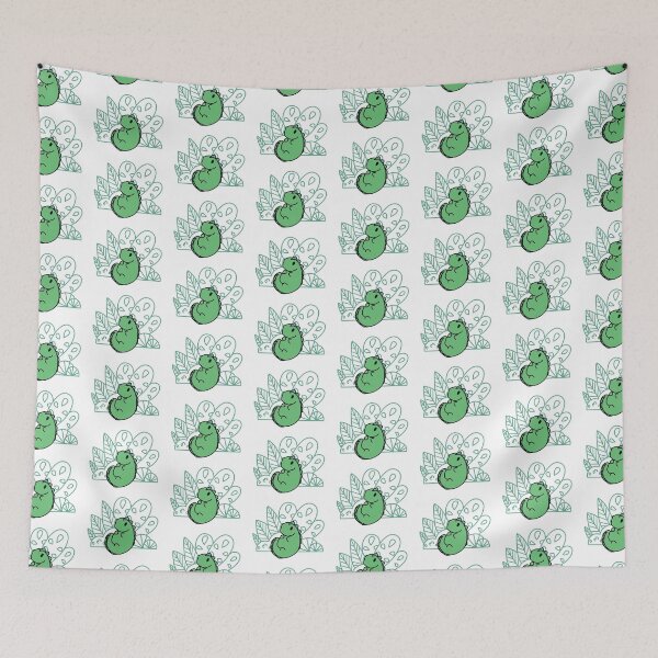 Aperçu de l'œuvre Dinosaure vert avec fond créée et vendue par SerenaVisualArt.