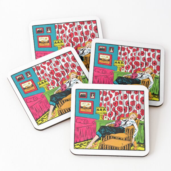 Item preview, Relaxing Woman Retro Comic Pop Art designed and sold by chunter10.