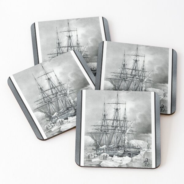 Item preview, The Astrolabe Stuck In Sea Ice by Louis Le Breton Remastered Xzendor7 Classical Art Old Masters Reproductions designed and sold by Xzendor7 Digital Art Creations.