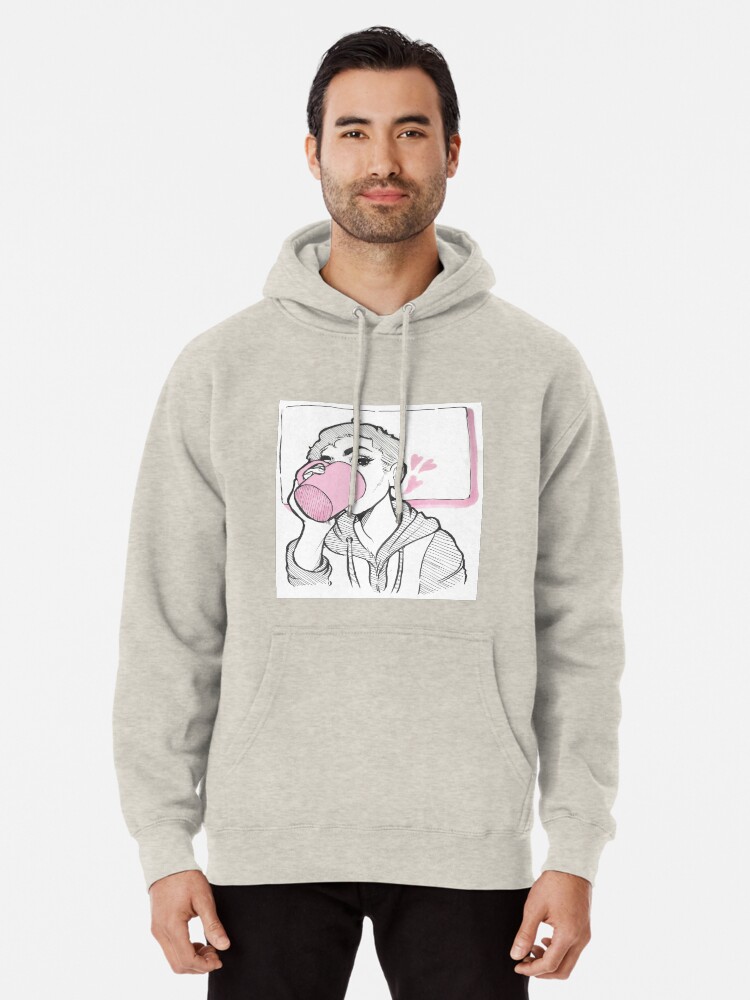 hoodie rose femme