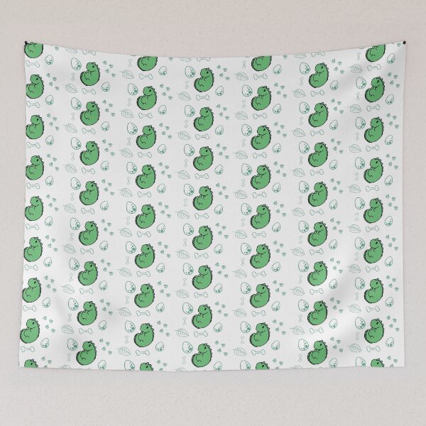 Aperçu de l'œuvre Dinosaure vert avec des décorations créée et vendue par SerenaVisualArt.