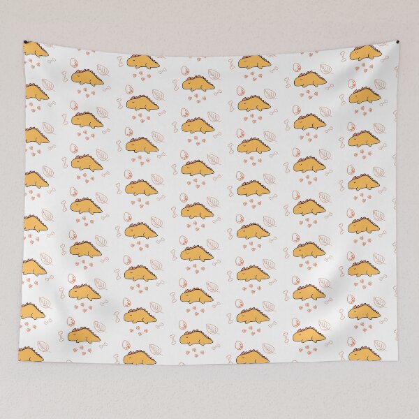 Item preview, Yellow dinosaur with decorations designed and sold by SerenaVisualArt.