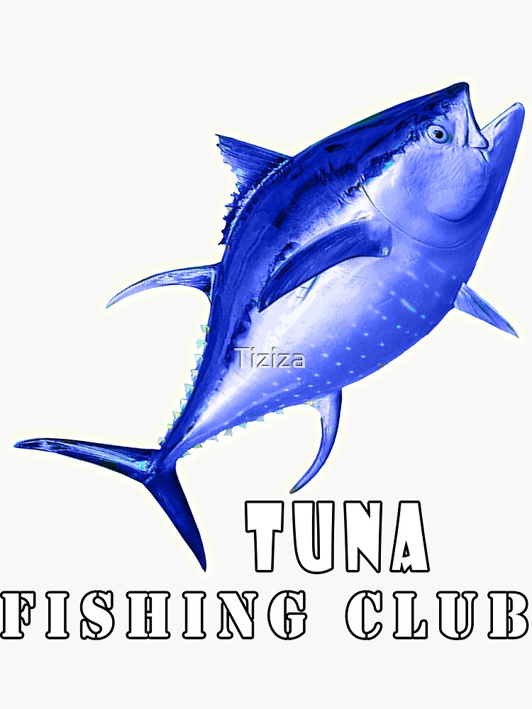 Tuna fishing club, stubborn Tuna Fish, national geographic | Sticker