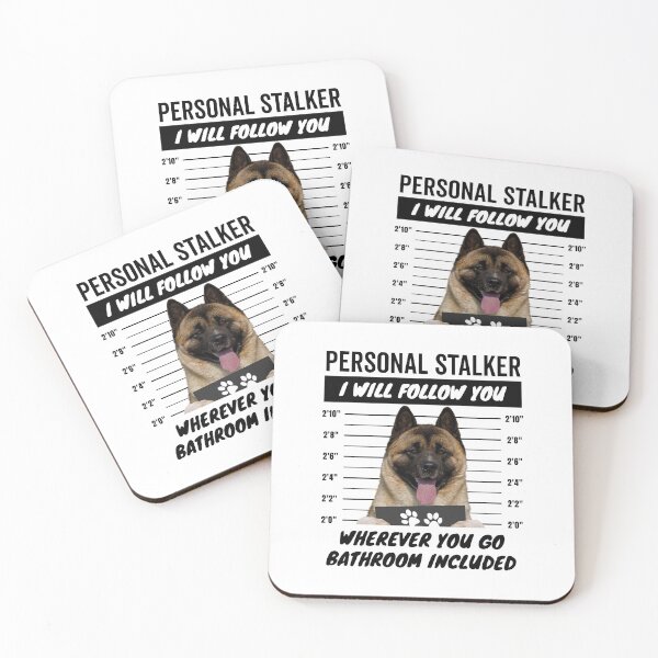 Item preview, Personal Stalker Dog – Fawn American Akita designed and sold by More Cute Dogs.