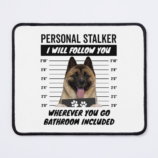 Item preview, Personal Stalker Dog – Fawn American Akita designed and sold by More Cute Dogs.