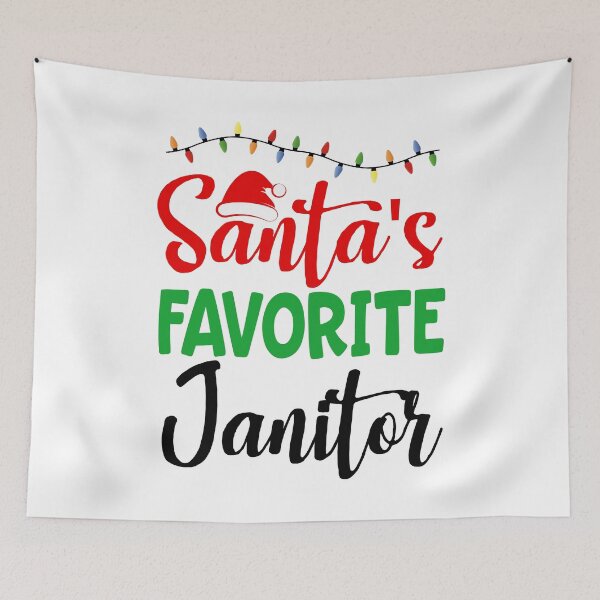 Item preview, Santa's Favorite Janitor designed and sold by Bendthetrend.