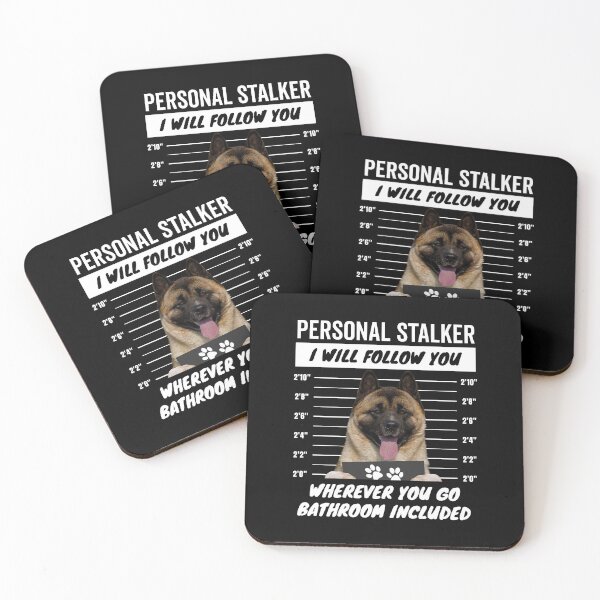 Item preview, Personal Stalker Dog – Fawn American Akita designed and sold by More Cute Dogs.