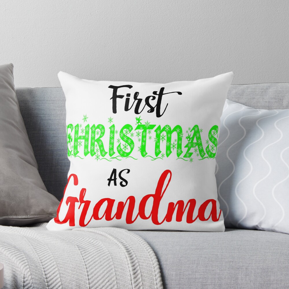 grandma christmas pillow