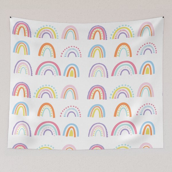 Item preview, Rainbow Fest - White Background designed and sold by LouiseFranksArt.