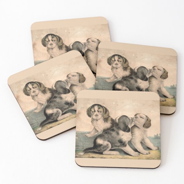 Item preview, Antique Puppy Print designed and sold by collageDP.