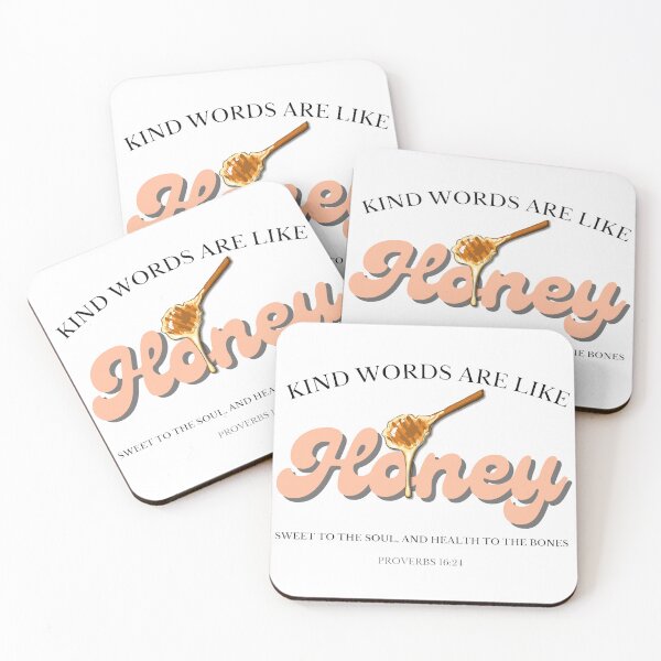 Item preview, Kind words are like honey bible verse and honeycomb designed and sold by Emily Roberts.