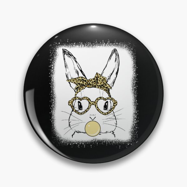 Item preview, Poppin Bunny Yellow Bubblegum Easter Day Cute Heart Glass Gift designed and sold by Master Jay.