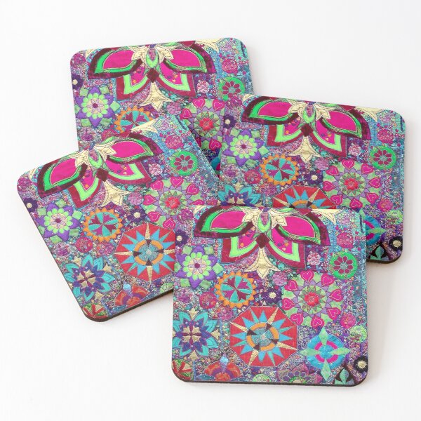 Item preview, kaleidoscope, bright coloured patterns psychedelic designed and sold by NisaKiley.